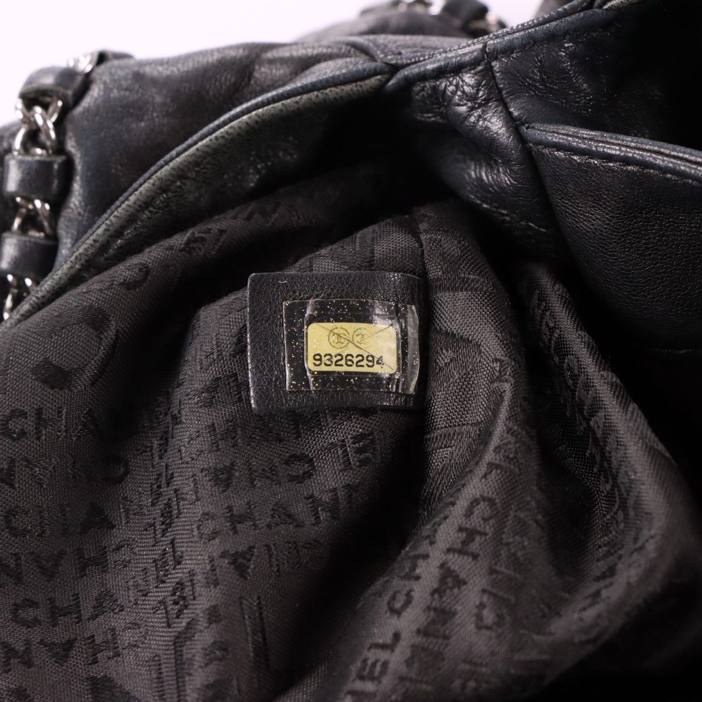 CHANEL 2004-2005 'Chain Around' Black Calfskin French Made Hobo Bag