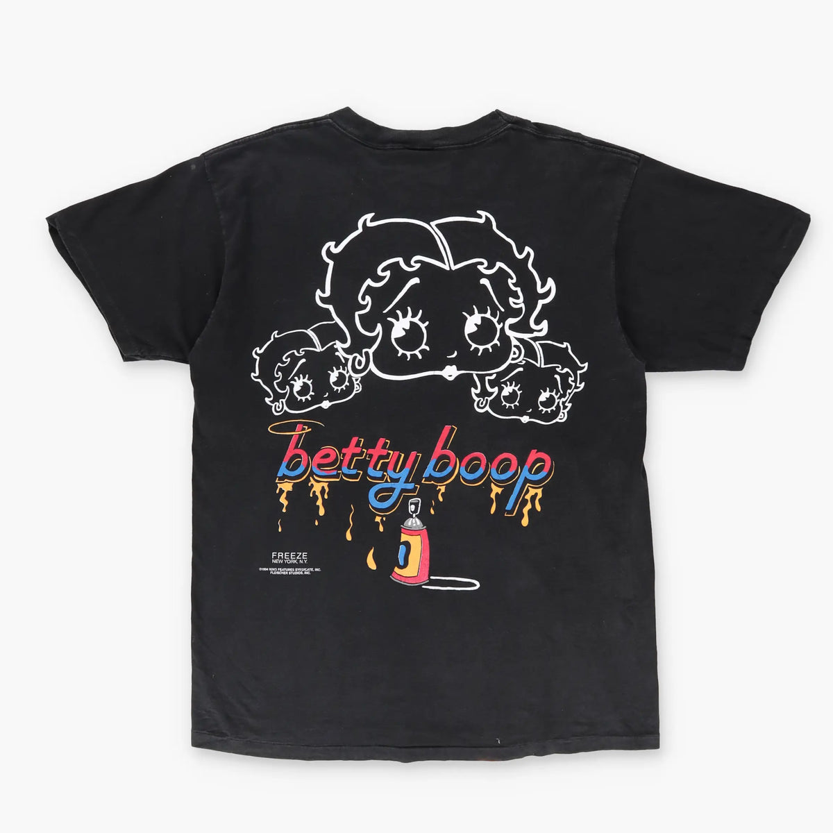 1994 Vintage BETTY BOOP Graffiti Spray Paint Black & White Tee (XL-XXL) Vintage Sole Melbourne