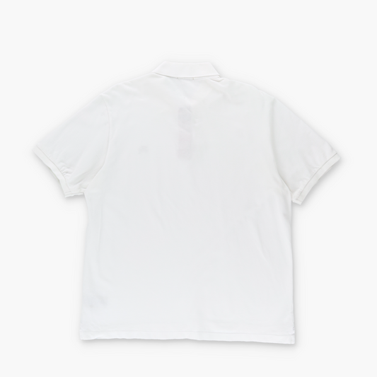 BURBERRY BRIT Embroidered Monogram Logo White Classic Polo Shirt (L)