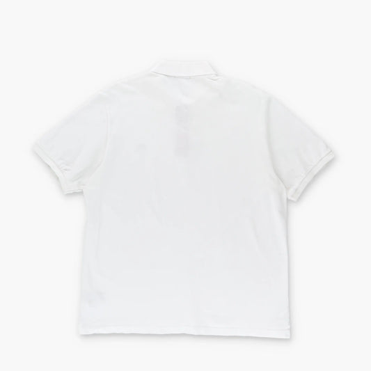 BURBERRY BRIT Embroidered Monogram Logo White Classic Polo Shirt (L) Vintage Sole Melbourne