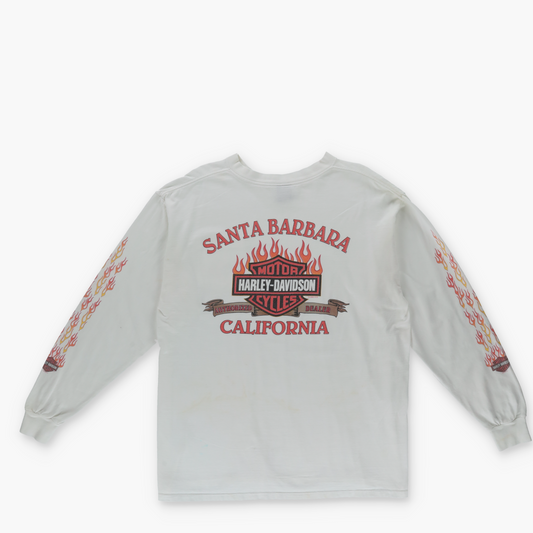 HARLEY DAVIDSON Santa Barbara Flame Graphic Long Sleeve T-Shirt (XL)