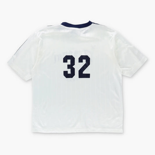 Vintage ADIDAS Arsenal Albany New York YMCA Navy & White #32 Soccer Jersey (XL)