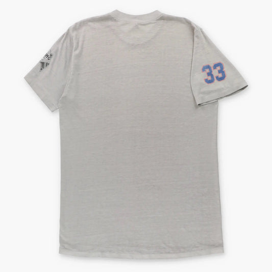 Vintage ADIDAS Patrick Ewing Single Stitch USA Made Light Grey T-Shirt (L TALL) Vintage Sole Melbourne