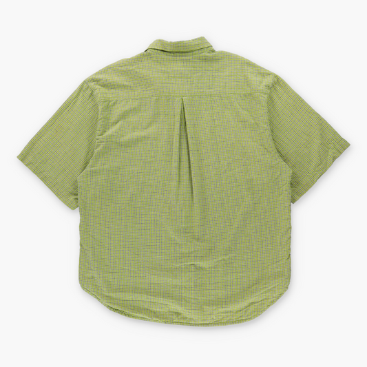 Vintage QUIKSILVER Light Green Plaid Short Sleeve Button Down Shirt (XL) Vintage Sole Melbourne