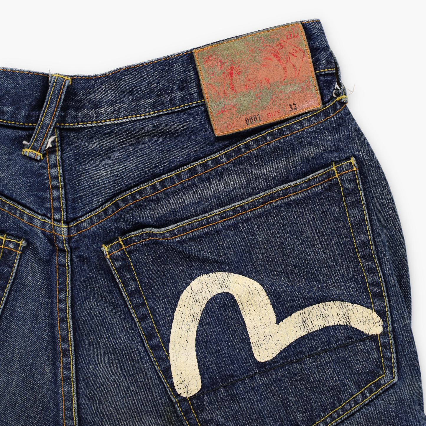 EVISU Pocket Seagull Logo Lot 0001 Distressed Jeans (32)