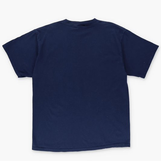 DENVER BRONCOS Super Bowl XXXII Navy USA Made Football Tee (XL) Vintage Sole Melbourne