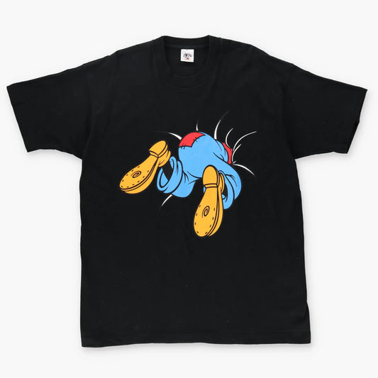 GOOFY Cartoon Double Sided Peeping Hole USA Made Black Tee (XXL) Vintage Sole Melbourne