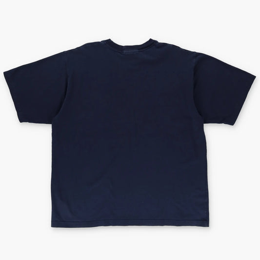 NIKE Embroidered Swoosh Navy & White Greece Made Tee (XL) Vintage Sole Melbourne