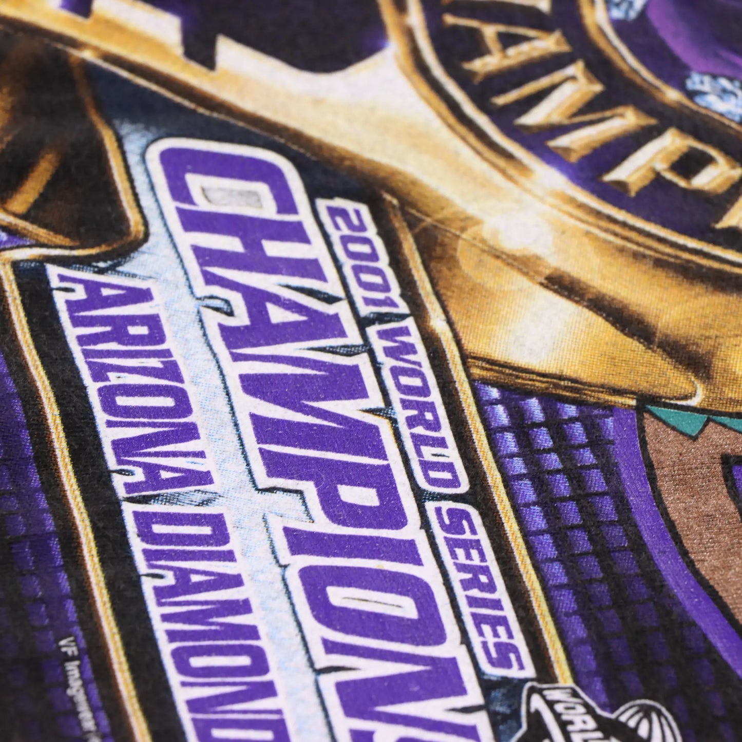 2001 ARIZONA DIAMONDBACKS World Series Black Tee (XL-XXL) Vintage Sole Melbourne