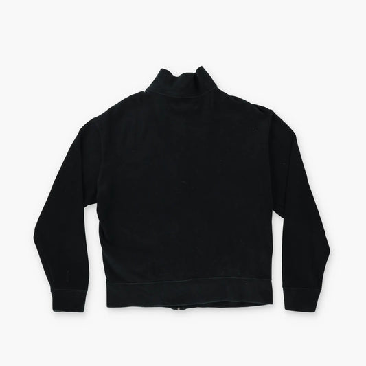 RALPH LAUREN POLO Embroidered Logo Red & Black Zip-Up Knit Sweater (S) Vintage Sole Melbourne