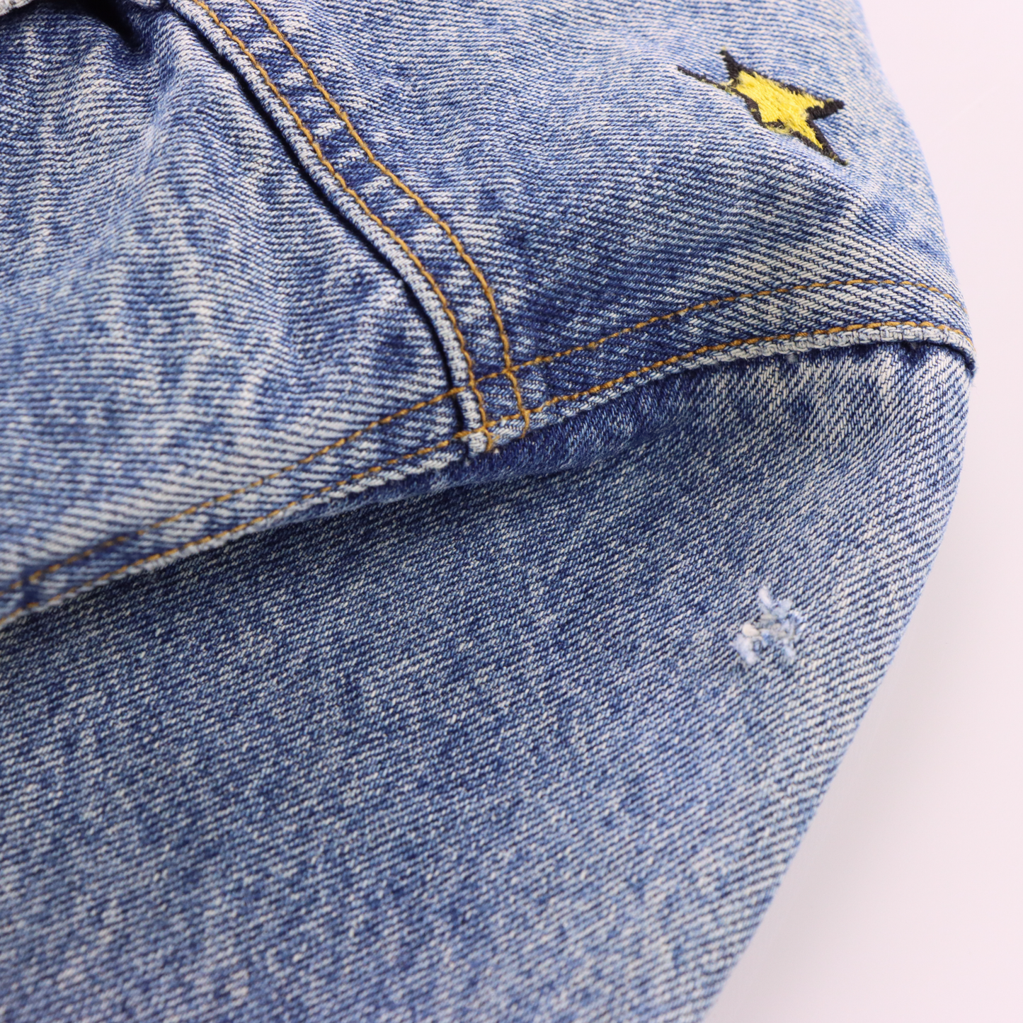 EXCELLED NEW YORK 'KOREA Made' Betty Boop Embroidered Denim Jacket (S)
