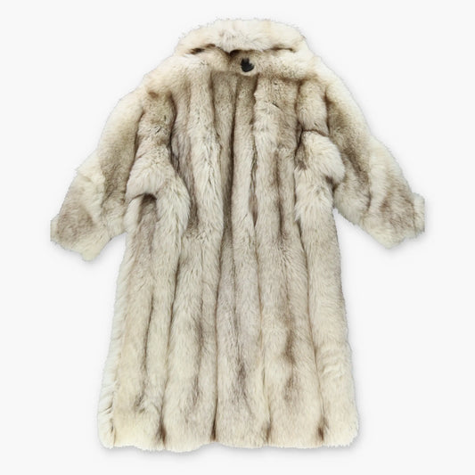 EDWARD GLASSER CHICAGO Vintage Real Fox Fur Clasp Close Long Coat (M) Vintage Sole Melbourne