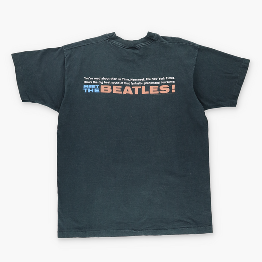 1992 BEATLES 'Meet The Beatles!' USA Made Single Stitch Black Band Tee (XL)