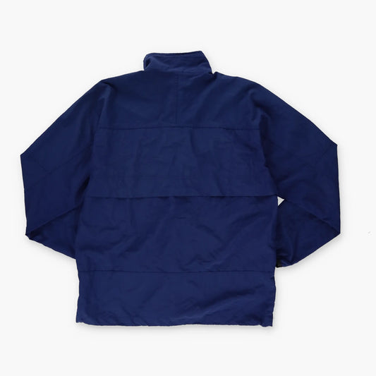NIKE Embroidered Swoosh Logo Navy & Black Lightweight Windbreaker Jacket (M) - Vintage Sole Melbourne
