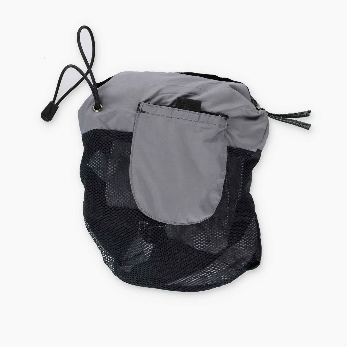 NIKE Black & Grey Reflective Strip Full Zip Convertible Windbreaker Vest (L-XL)
