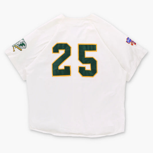 MLB Oakland Athletics Embroidered #25 RUSSELL USA Made Jersey (XL) Vintage Sole