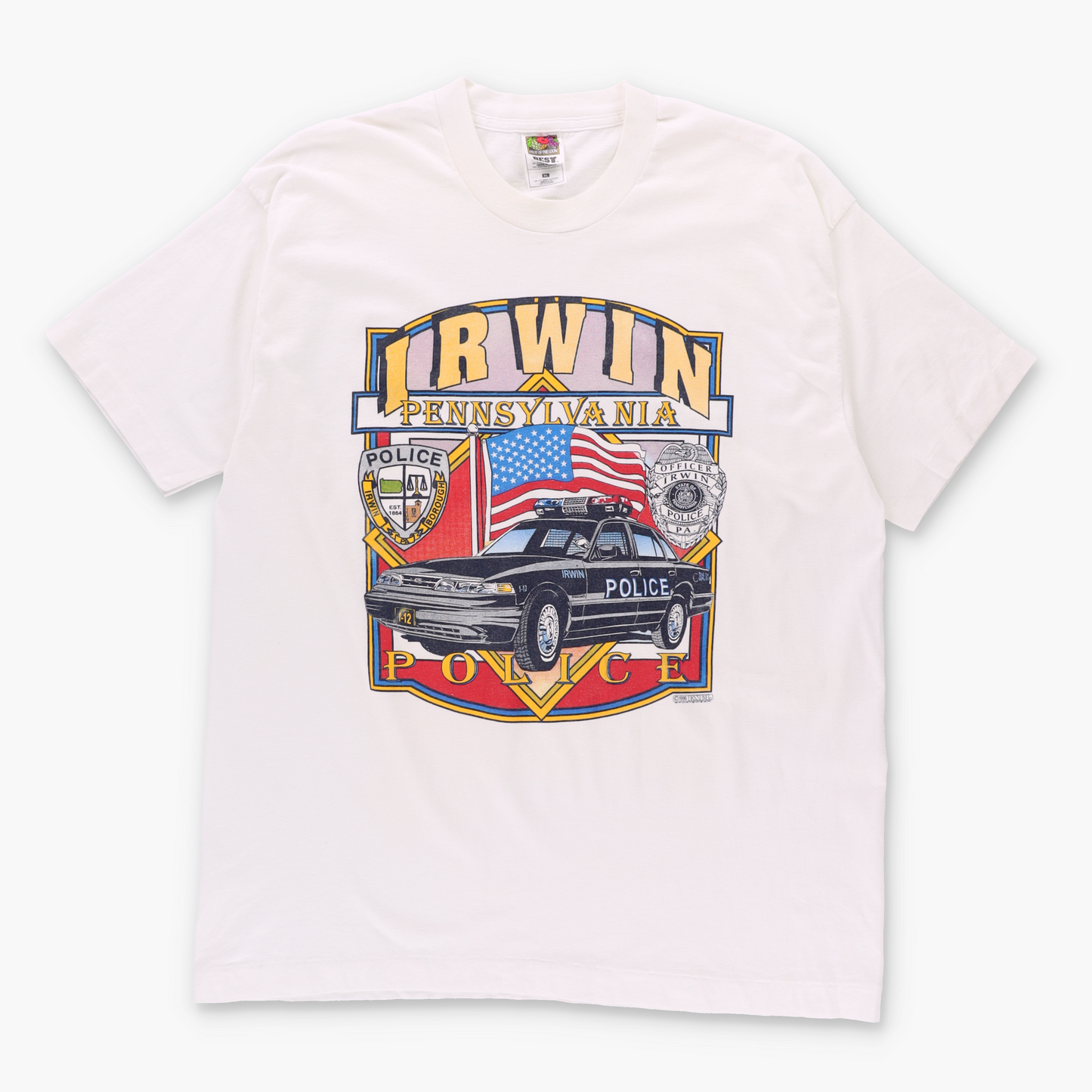 1996 Vintage Irwin Pennsylvania Police 50/50 USA Made Tee (XL)