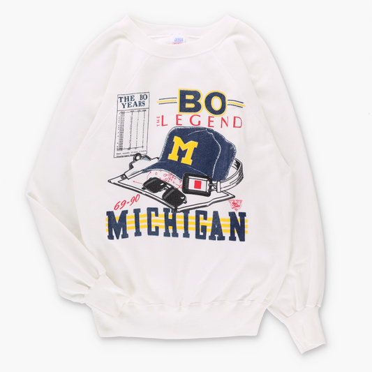MICHIGAN STATE Bo Legends Puff Print College Football Sweatshirt (M)