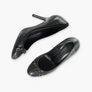 DIOR Black Cannage Leather Bow Charms Pumps (39.5)