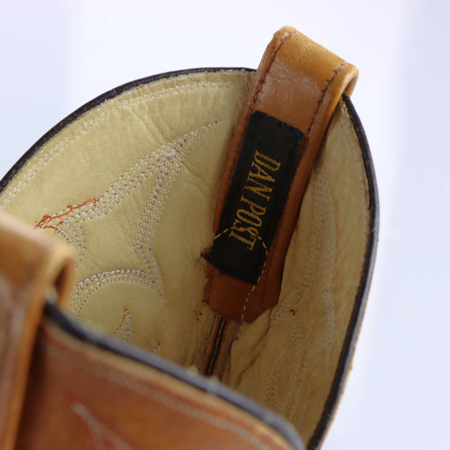 Vintage DAN POST Exotic Anteater Pangolin Leather Cowboy Boots (9)