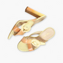 PRADA Ombre Patent Leather Sandal Heels (37.5)