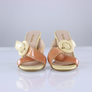 PRADA Ombre Patent Leather Sandal Heels (37.5)