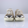 MIU MIU Metal Toe Cap Blush Suede Leather Sneakers (39)