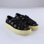 SAINT LAURENT 'Court Classic' Black Suede Platform Sneakers (38.5)