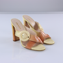 PRADA Ombre Patent Leather Sandal Heels (37.5)