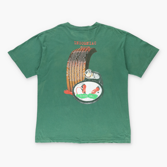 Vintage GREEN DAY 'Insomniac Tour' 1995 Album Cover USA Made Band T-Shirt (XL) Vintage Sole Melbourne