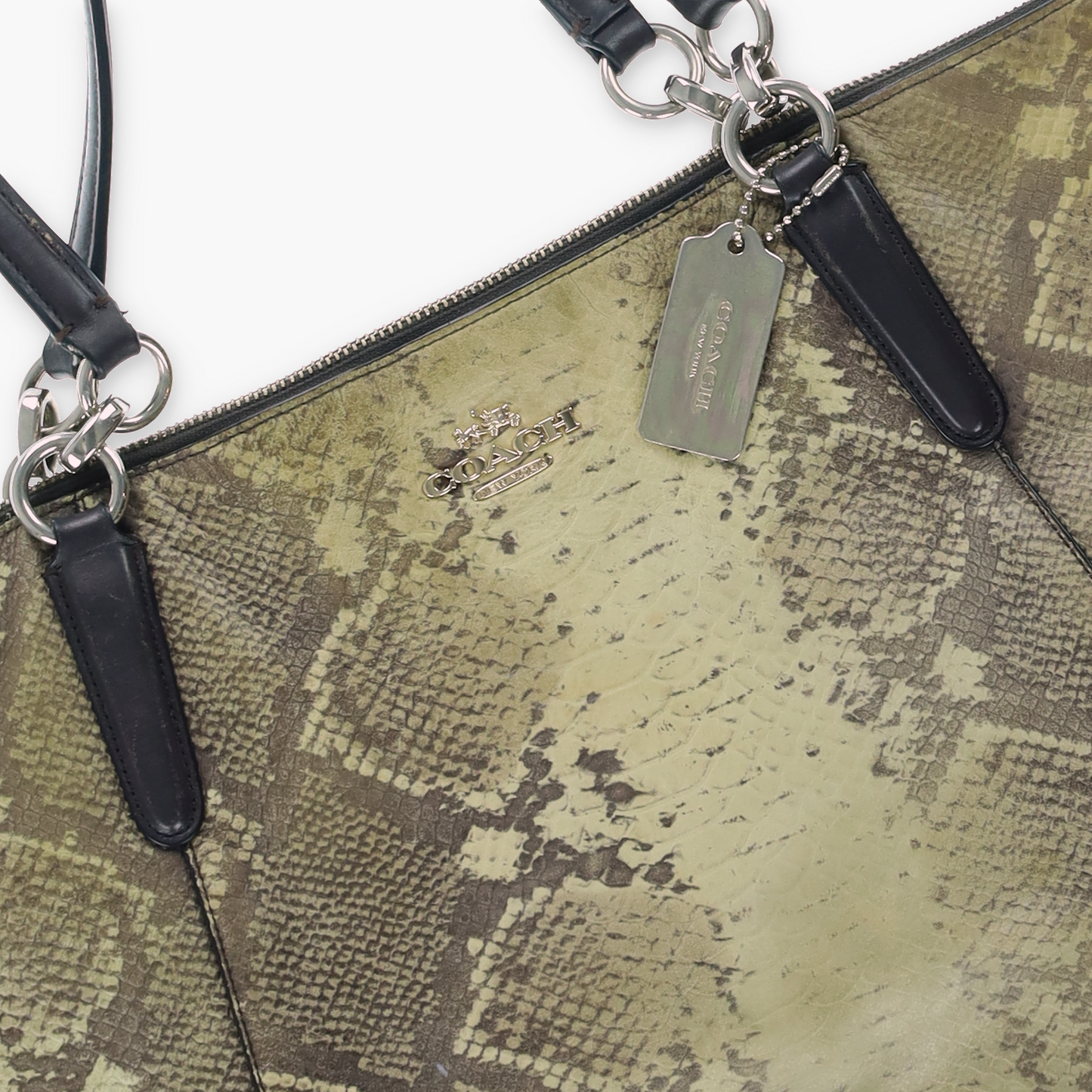 COACH 'Ava' 35888 Python Tote Bag