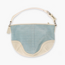 COACH Blue Jacquard F10924 Small Hobo Shoulder Bag