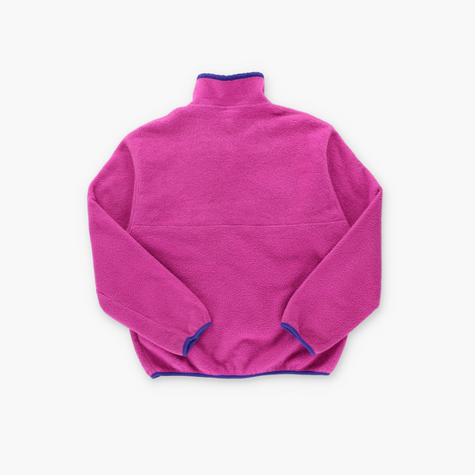 PATAGONIA Pink & Purple USA Made 1/4 Snap Fleece Sweatshirt (Women's M)
