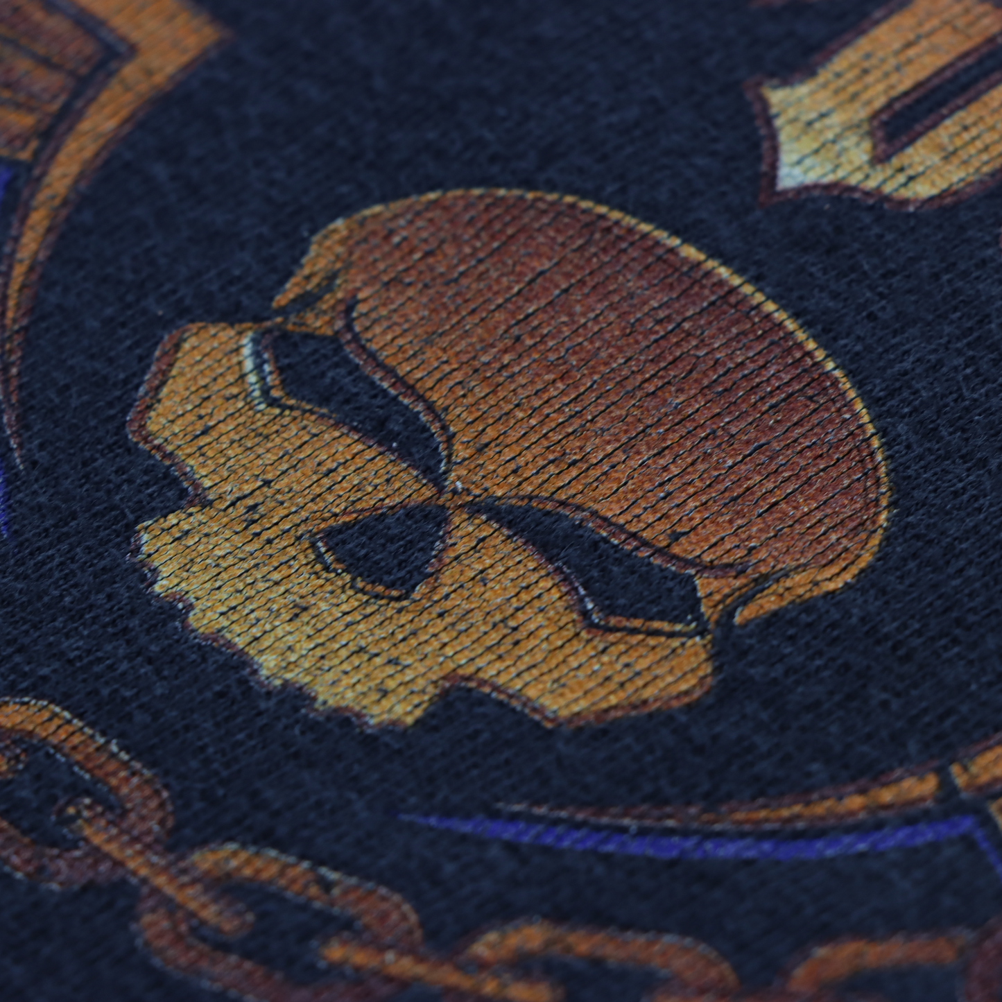 2000 HARLEY DAVIDSON Earl Small's Skull Chain Eagle USA Made Long Sleeve Tee (XL)