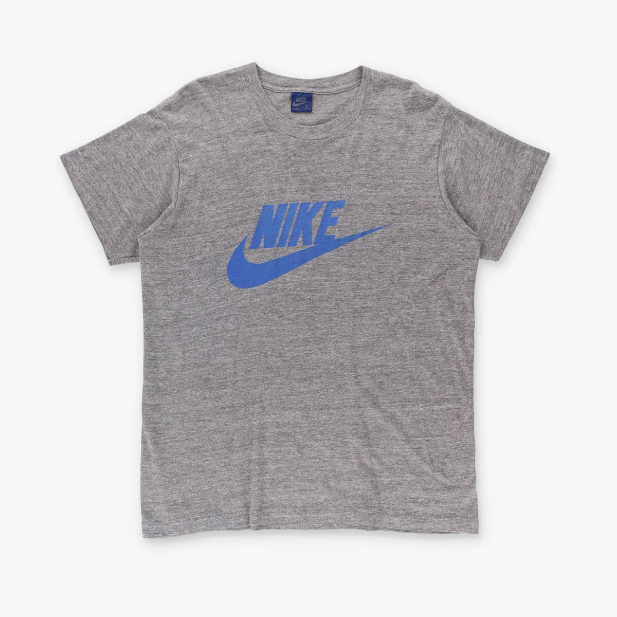 NIKE 80s Blue Tag Swoosh Logo T-Shirt USA Made (M) Vintage Sole Melbourne