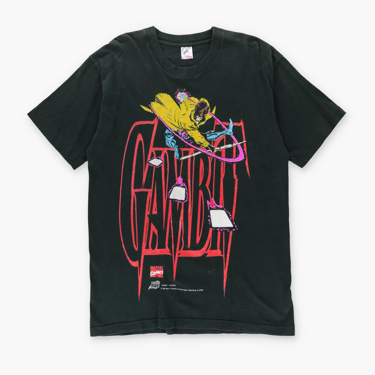 Gambit 1993 MARVEL X-Men Wolverine Vintage Single Stitch TShirt USA Made (L) Vintage Sole Melbourne