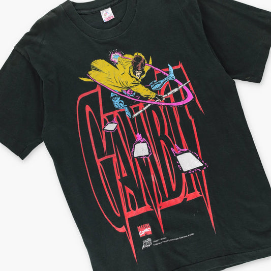 Gambit 1993 MARVEL X-Men Wolverine Vintage Single Stitch TShirt USA Made (L) Vintage Sole Melbourne