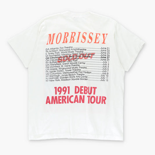 Vintage 1991 Morrissey Debut 'Sold Out' American Tour 50/50 Merch Tee (L) Vintage Sole Melbourne