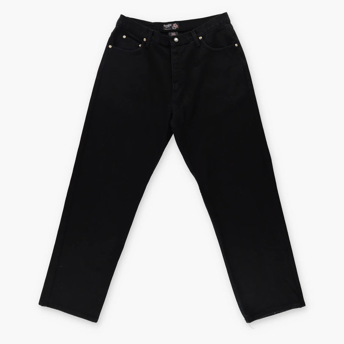 DANESI Embellished Button Black USA Made Jeans (Women's M-L) Vintage Sole Melbourne