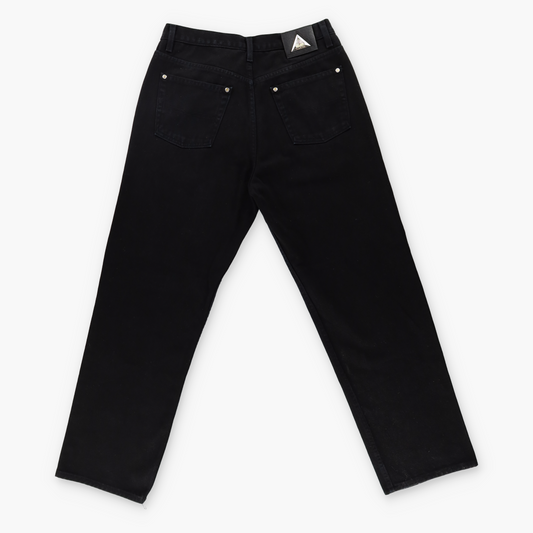 DANESI Embellished Button Black USA Made Jeans (Women's M-L)