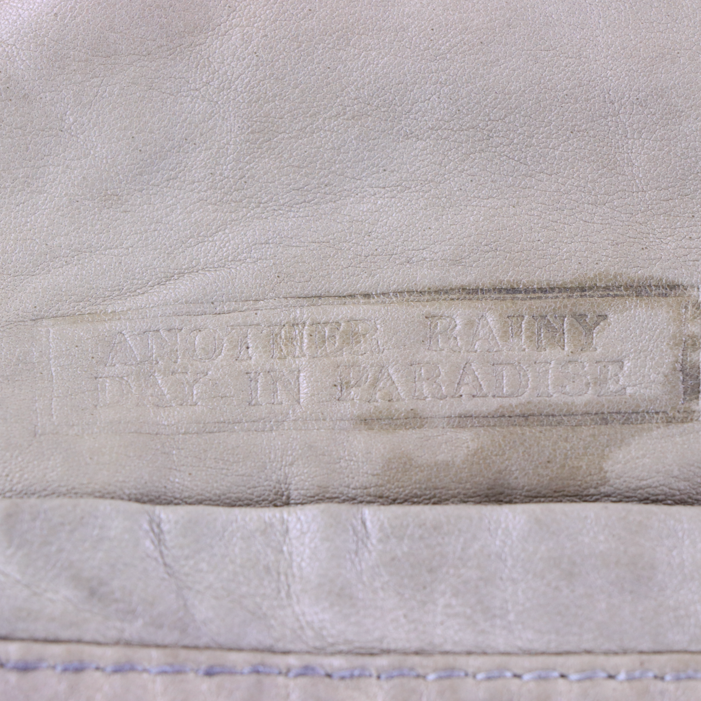 DIESEL Lamb Leather Beige Motorcycle Jacket (XL)