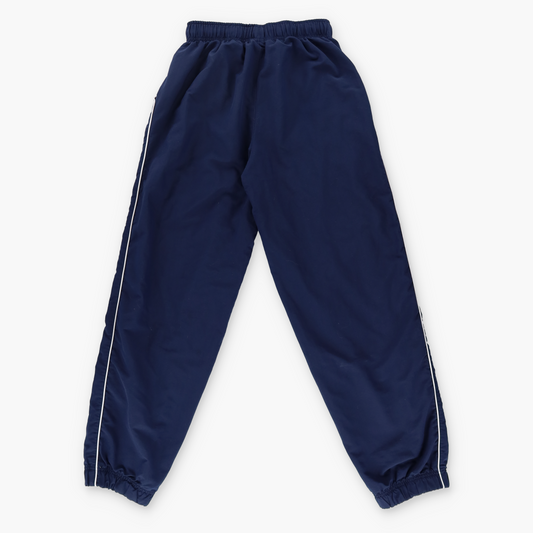 NIKE Embroidered Spell Out Logo Navy & White Track Pants (XS-S)