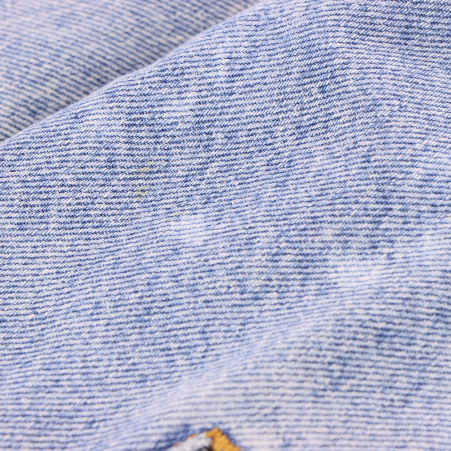 LEVI'S Blue Fade Denim Orange Tab Trucker Jacket (M)