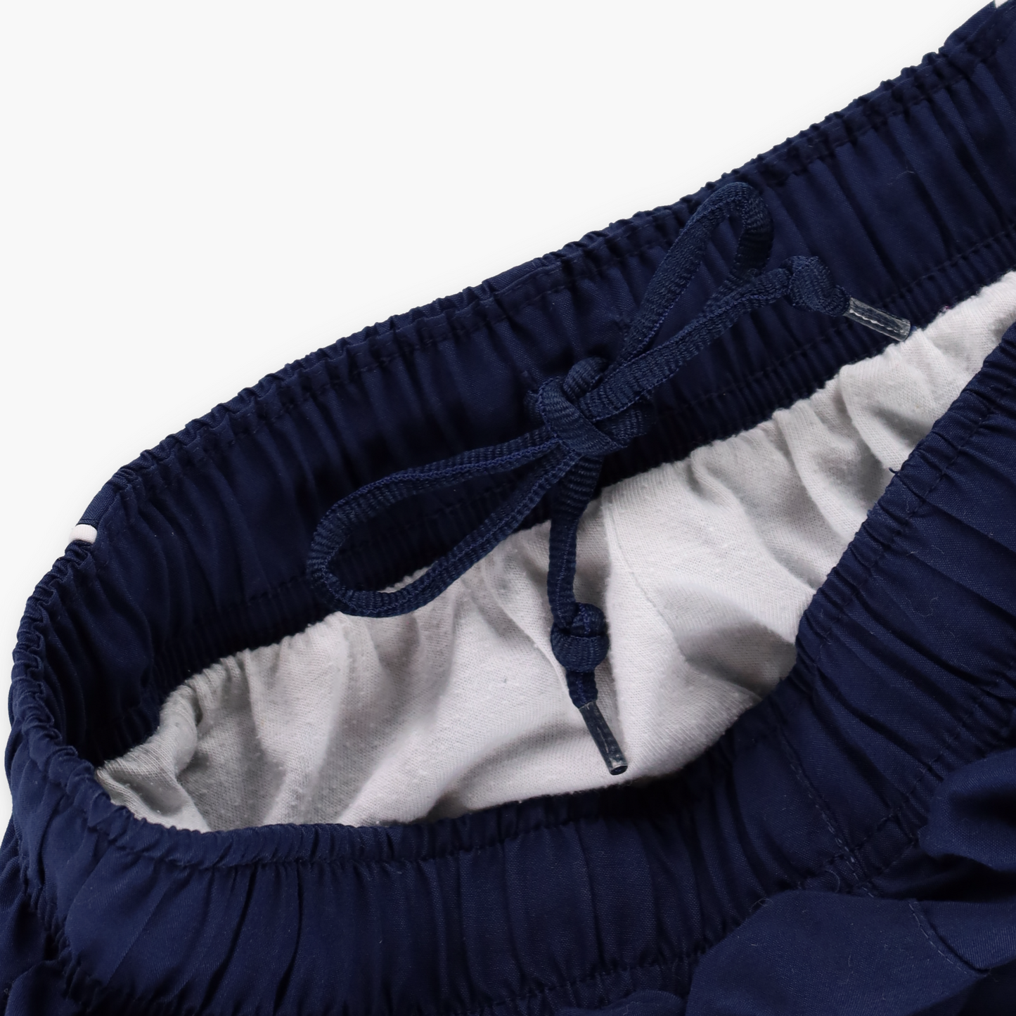 NIKE Embroidered Spell Out Logo Navy & White Track Pants (XS-S)