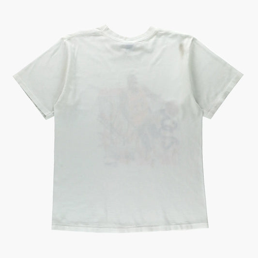 Vintage 1990 "Magic Johnson" Los Angeles Lakers NBA White Single Stitch Tee (M-L) - Vintage Sole Melbourne