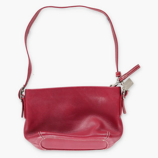 COACH Legacy Cherry Red & Silver Mini Shoulder Bag - Vintage Sole Melbourne