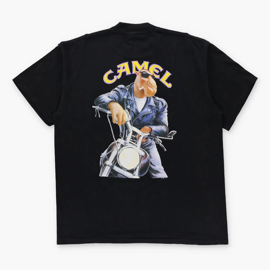 Vintage 1992 Camel Cigarettes Joe & Motorcycle Single Stitch Front Pocket Tee USA Made (XL) Vintage Sole Melbourne