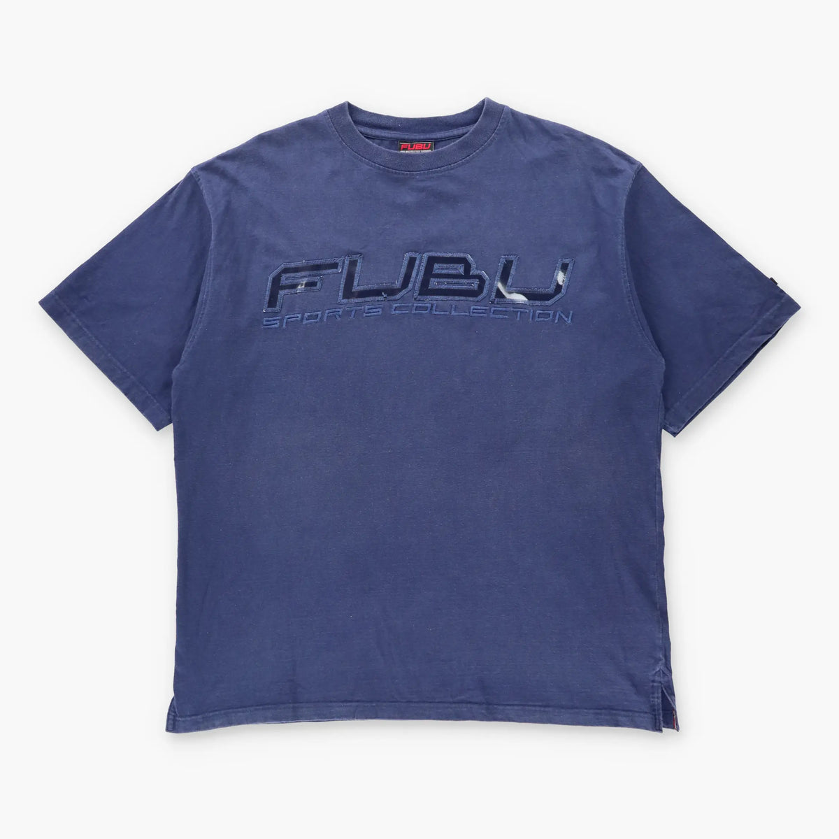 Vintage FUBU Sports Collection Navy Blue & Black Spell Out Logo Tee (L) Vintage Sole Melbourne