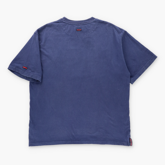Vintage FUBU Sports Collection Navy Blue & Black Spell Out Logo Tee (L) Vintage Sole Melbourne