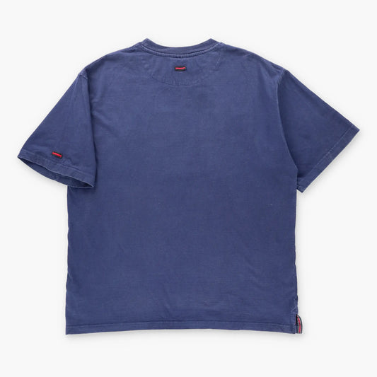 Vintage FUBU Sports Collection Navy Blue & Black Spell Out Logo Tee (L) Vintage Sole Melbourne